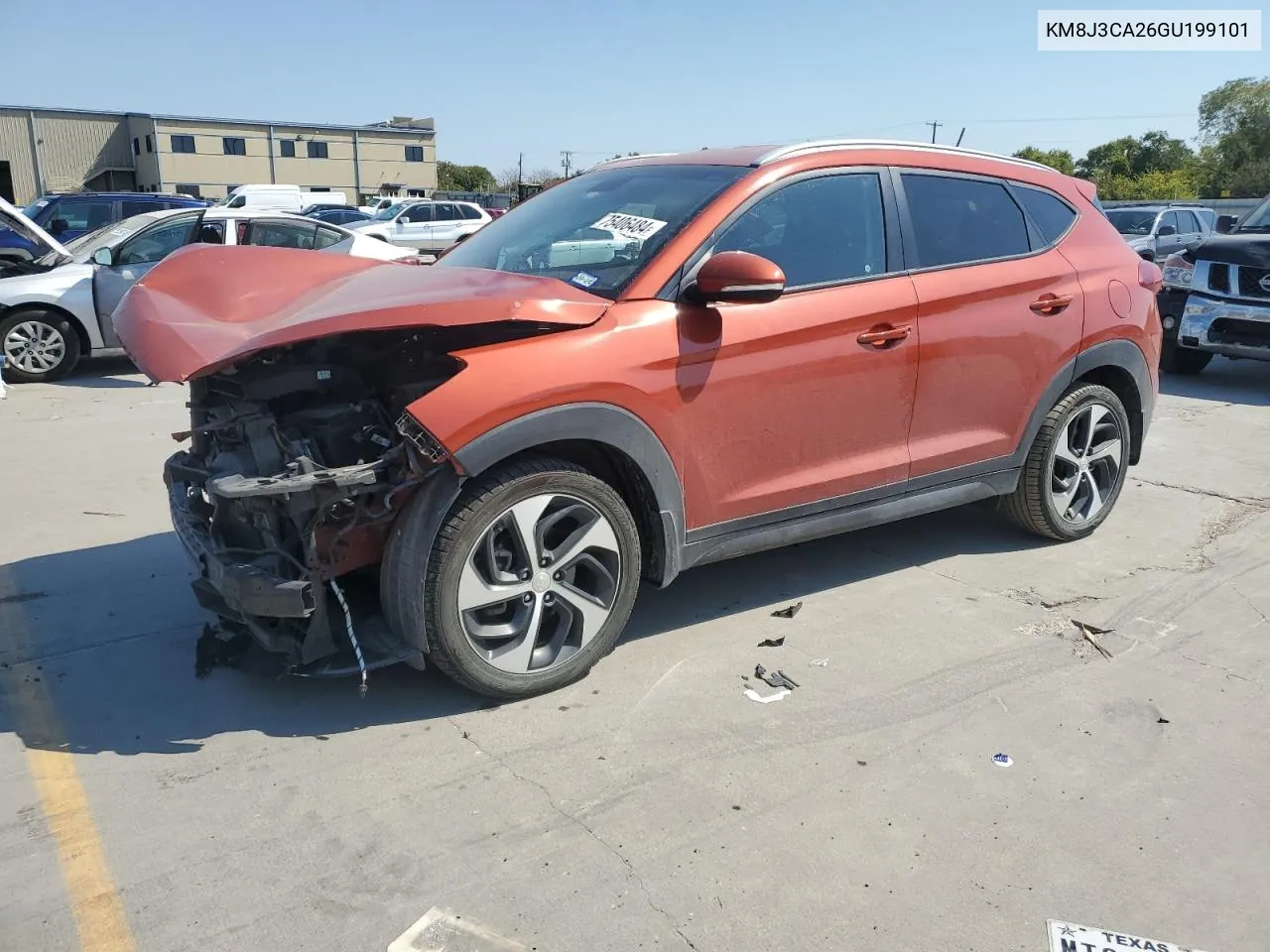 2016 Hyundai Tucson Limited VIN: KM8J3CA26GU199101 Lot: 75406484