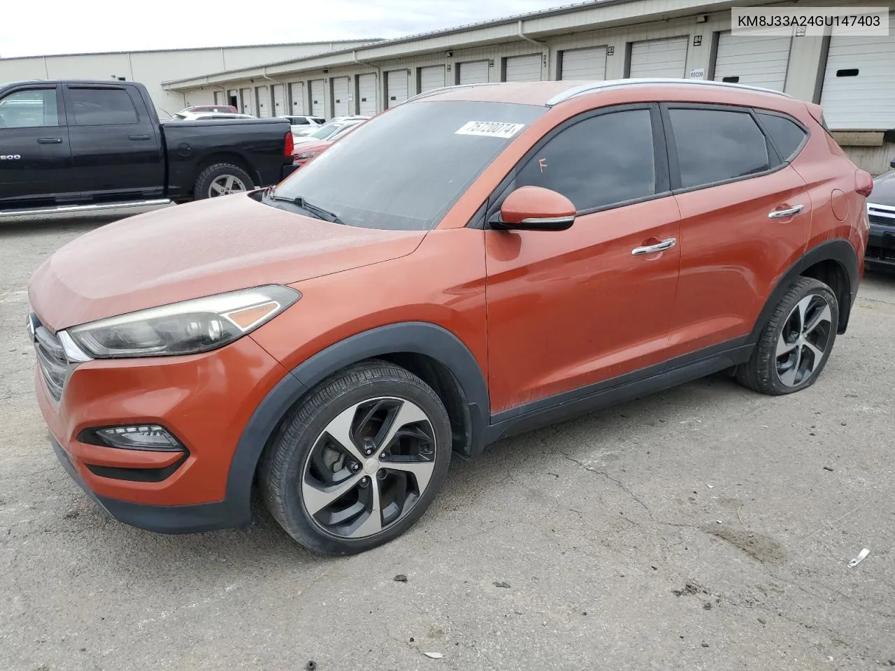 2016 Hyundai Tucson Limited VIN: KM8J33A24GU147403 Lot: 75720074