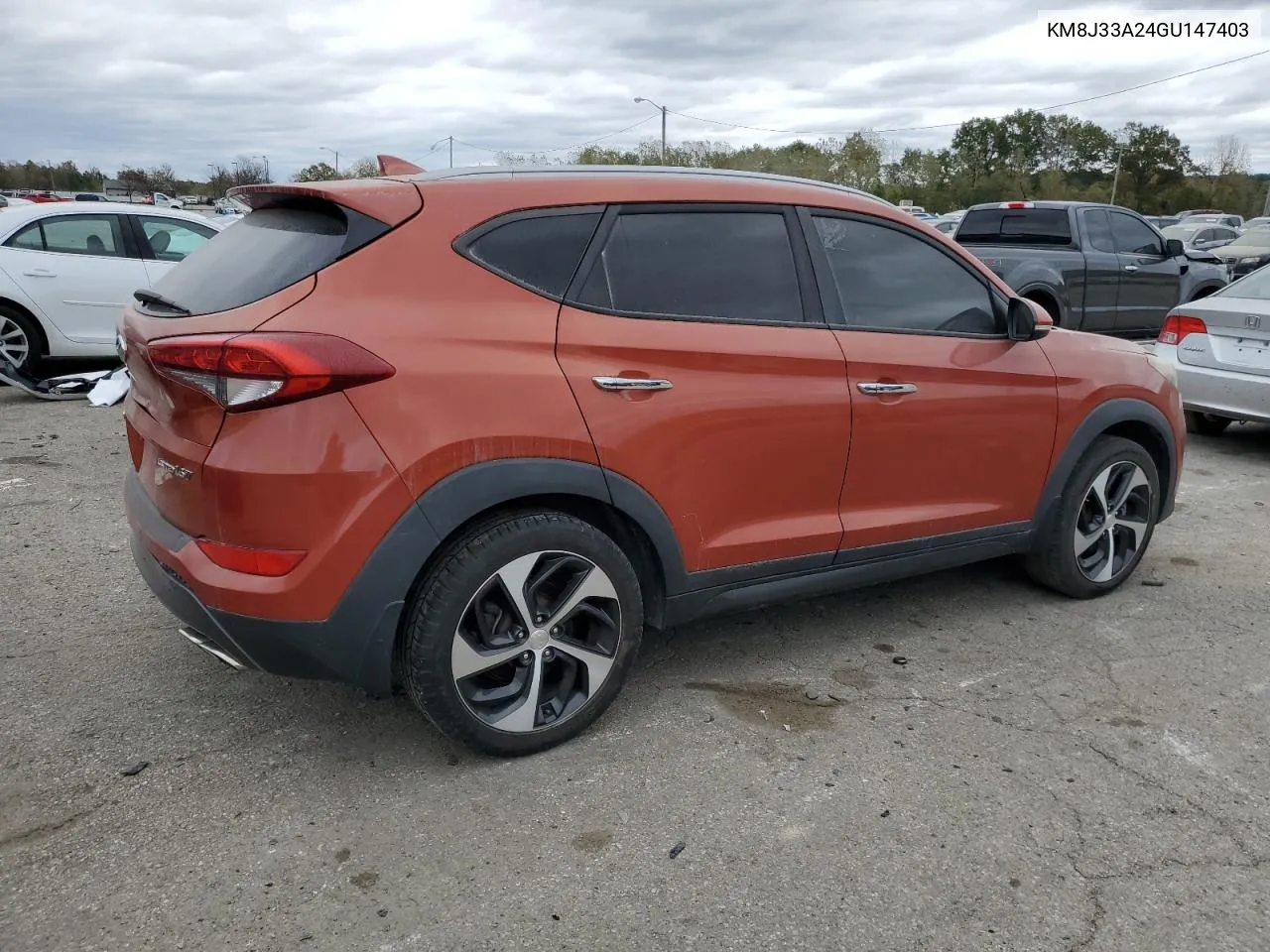 2016 Hyundai Tucson Limited VIN: KM8J33A24GU147403 Lot: 75720074