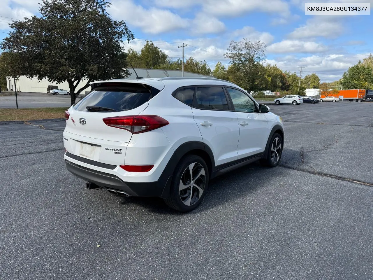 2016 Hyundai Tucson Limited VIN: KM8J3CA28GU134377 Lot: 75845564