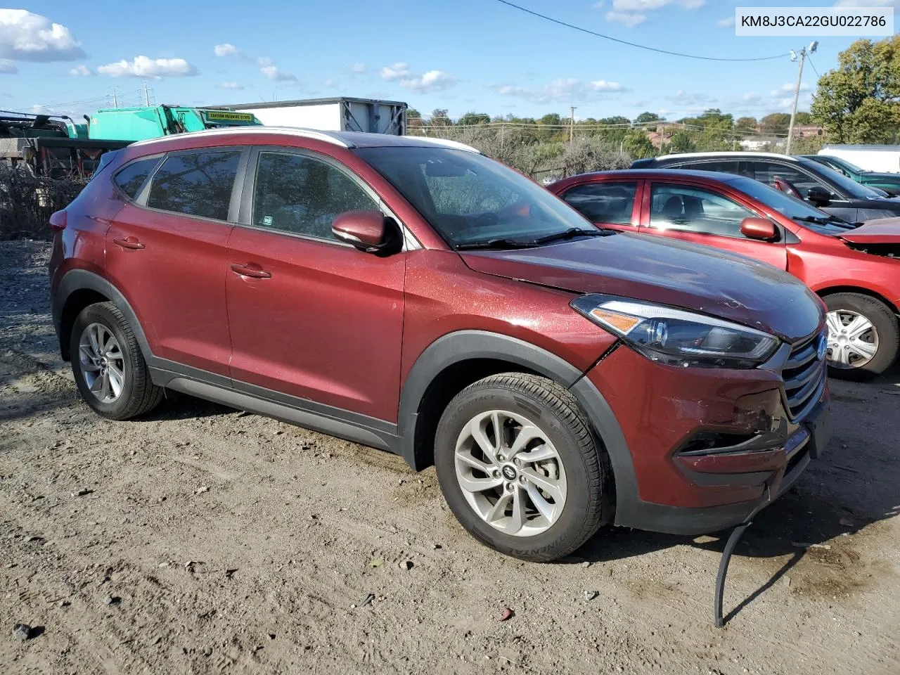 2016 Hyundai Tucson Limited VIN: KM8J3CA22GU022786 Lot: 75863044