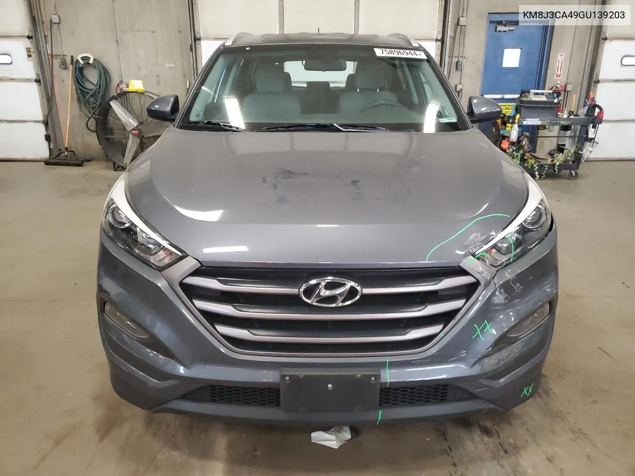 2016 Hyundai Tucson Limited VIN: KM8J3CA49GU139203 Lot: 75896944