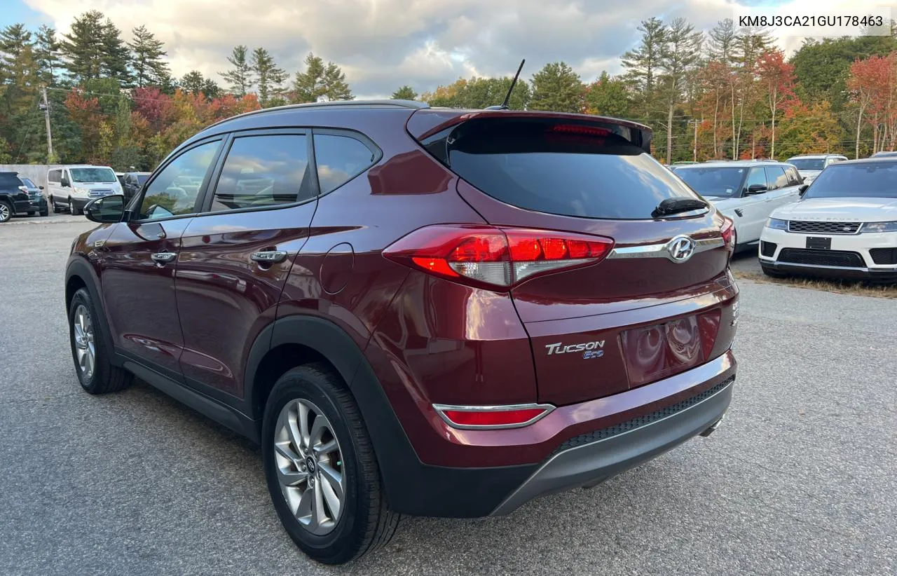 2016 Hyundai Tucson Limited VIN: KM8J3CA21GU178463 Lot: 75937604