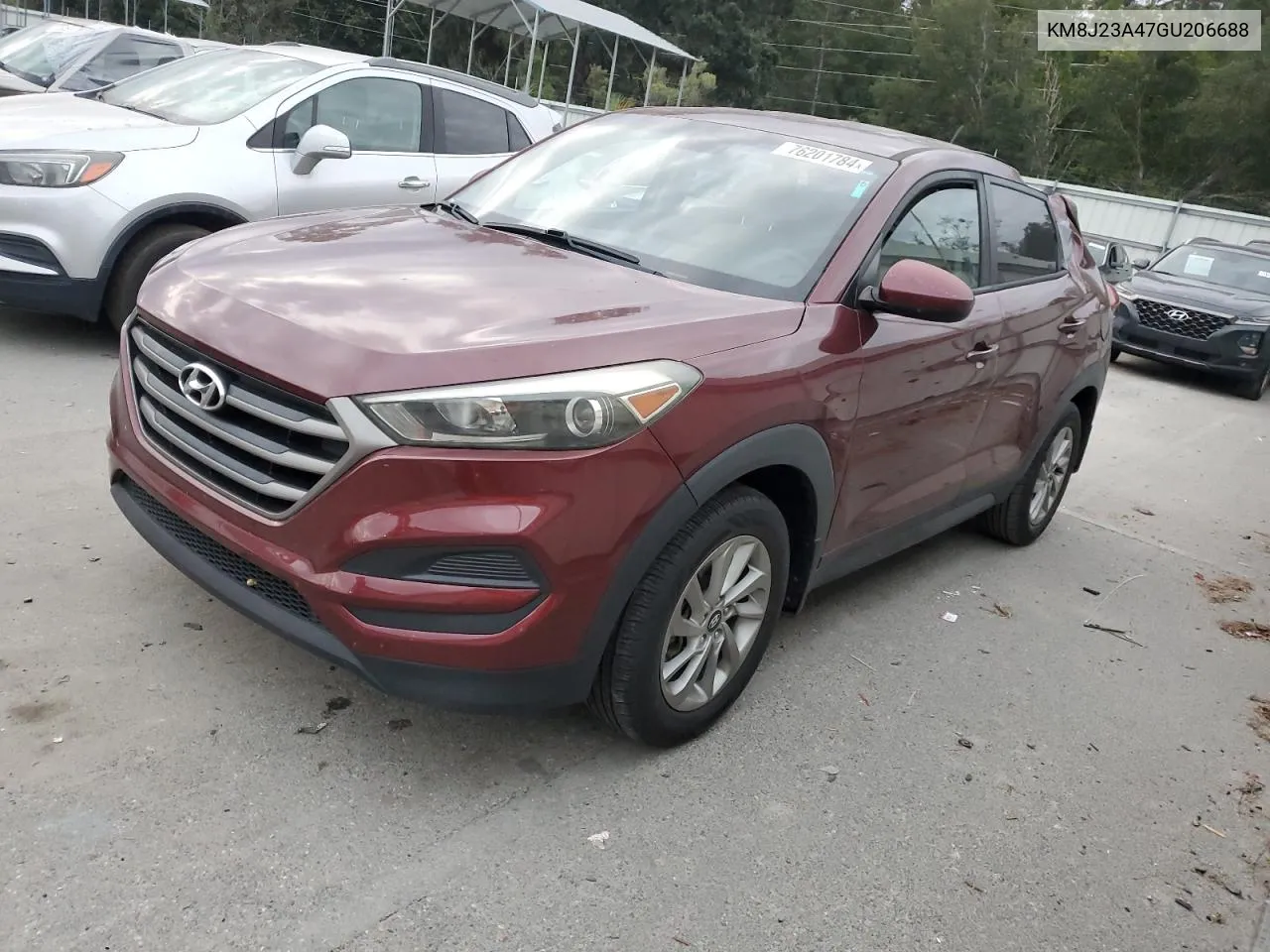 2016 Hyundai Tucson Se VIN: KM8J23A47GU206688 Lot: 76201784