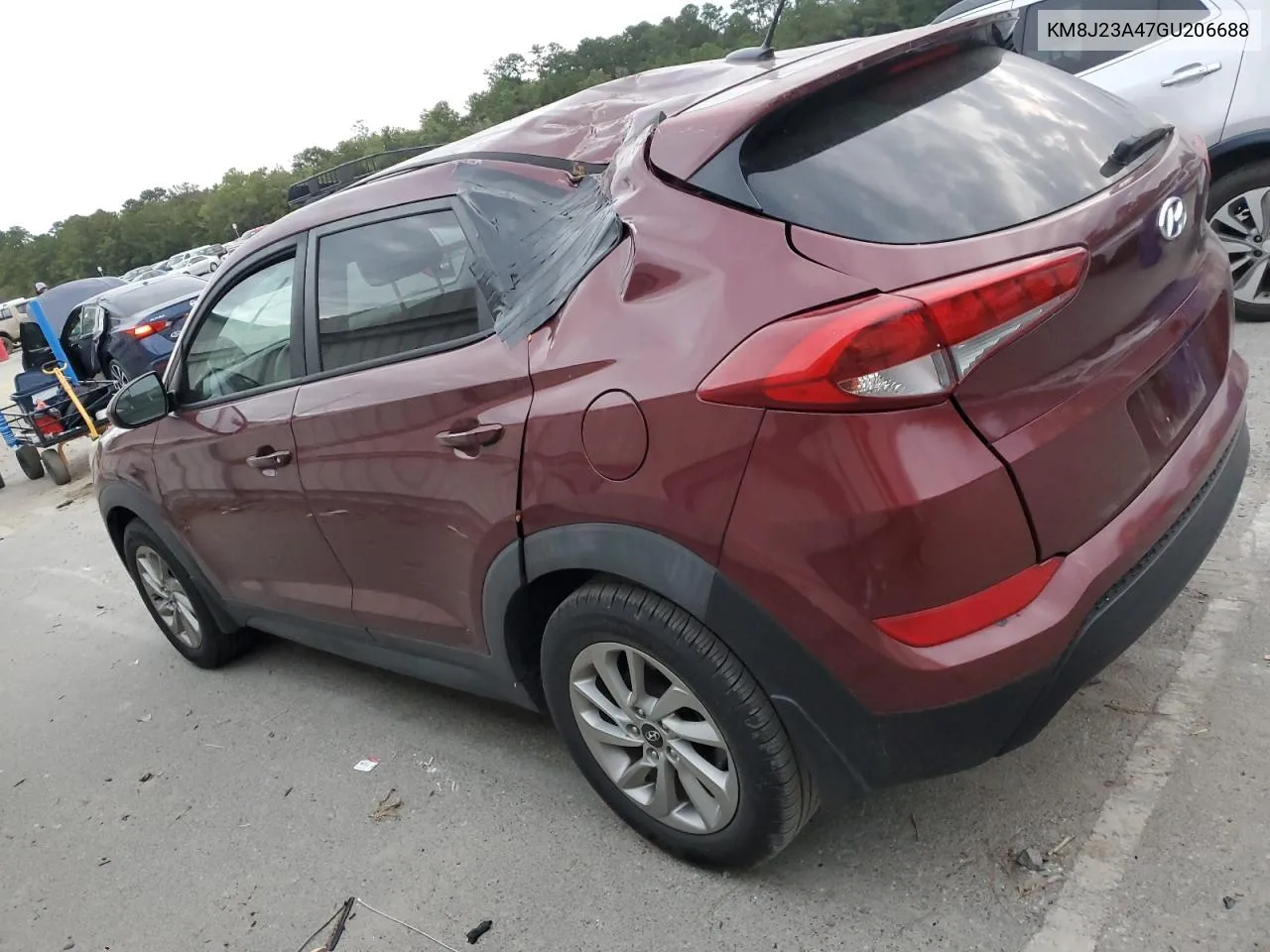 2016 Hyundai Tucson Se VIN: KM8J23A47GU206688 Lot: 76201784