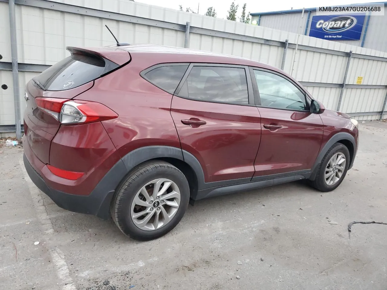 2016 Hyundai Tucson Se VIN: KM8J23A47GU206688 Lot: 76201784