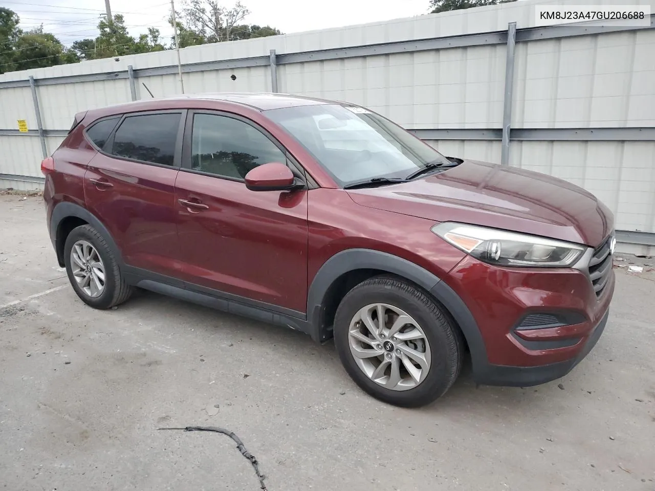 2016 Hyundai Tucson Se VIN: KM8J23A47GU206688 Lot: 76201784