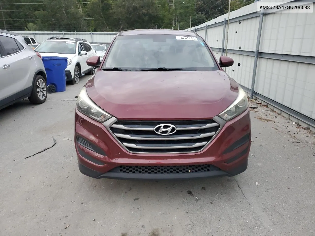 2016 Hyundai Tucson Se VIN: KM8J23A47GU206688 Lot: 76201784