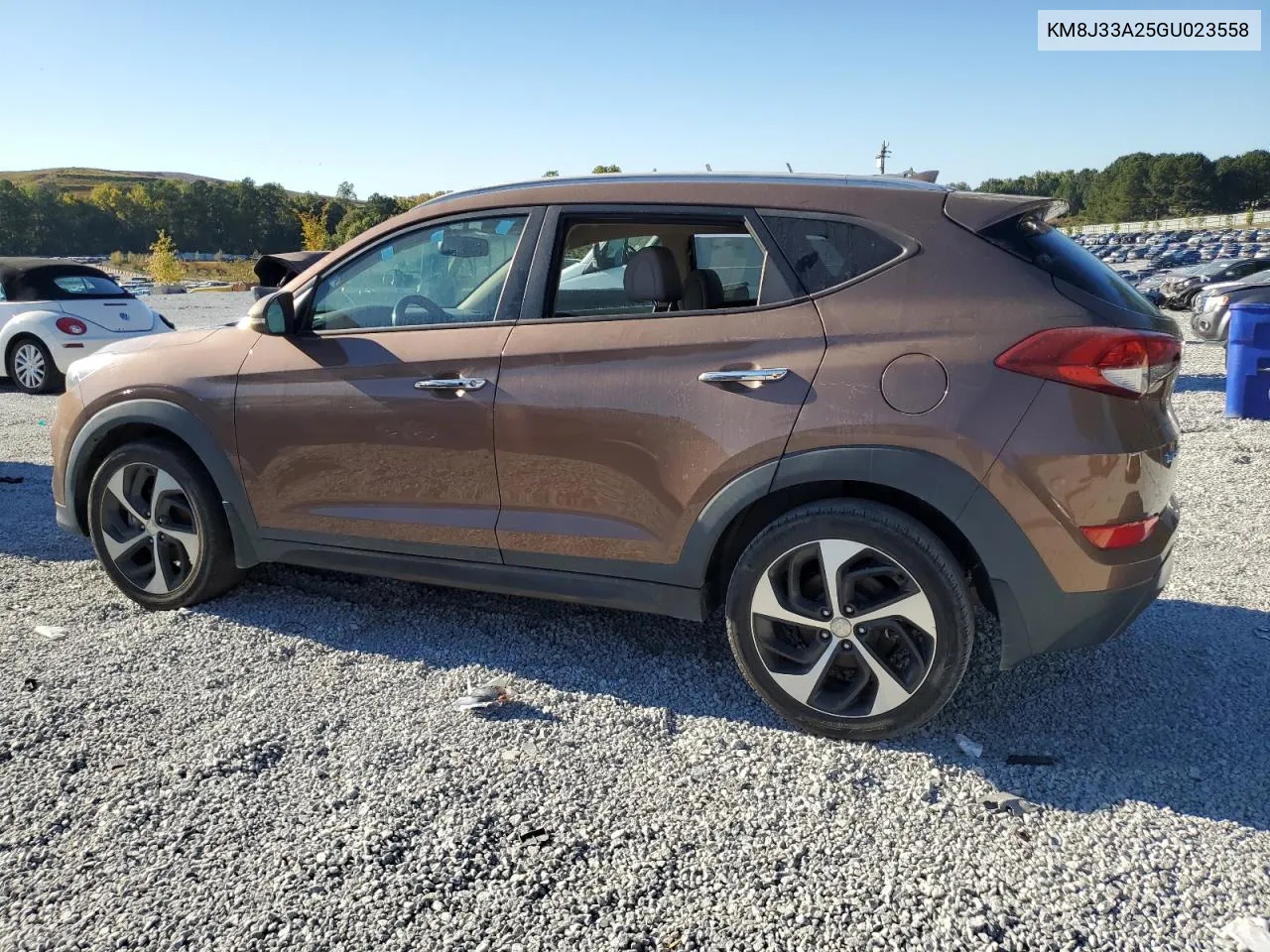 2016 Hyundai Tucson Limited VIN: KM8J33A25GU023558 Lot: 76539884