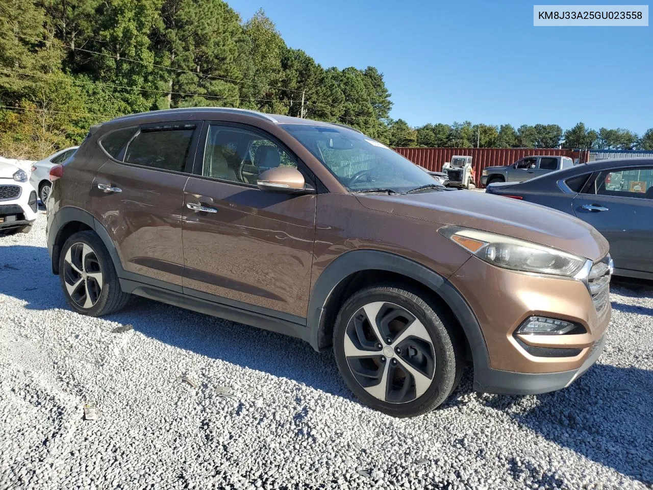 2016 Hyundai Tucson Limited VIN: KM8J33A25GU023558 Lot: 76539884