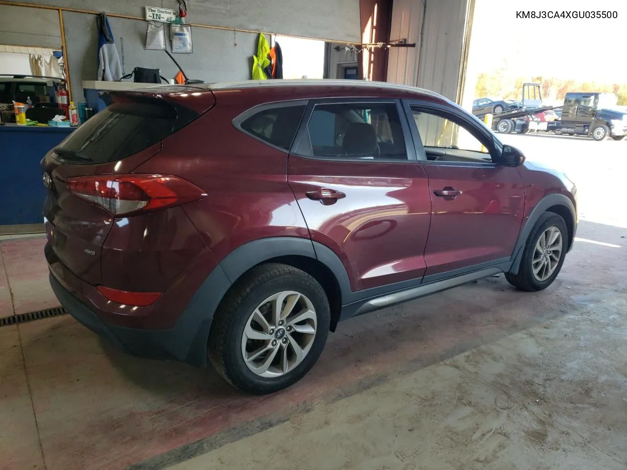 2016 Hyundai Tucson Limited VIN: KM8J3CA4XGU035500 Lot: 76590034