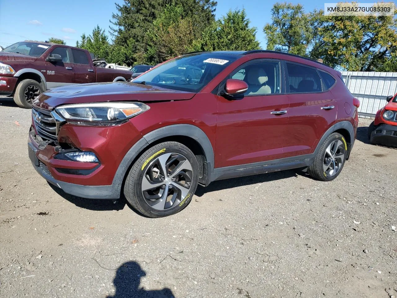 2016 Hyundai Tucson Limited VIN: KM8J33A27GU085303 Lot: 76658674