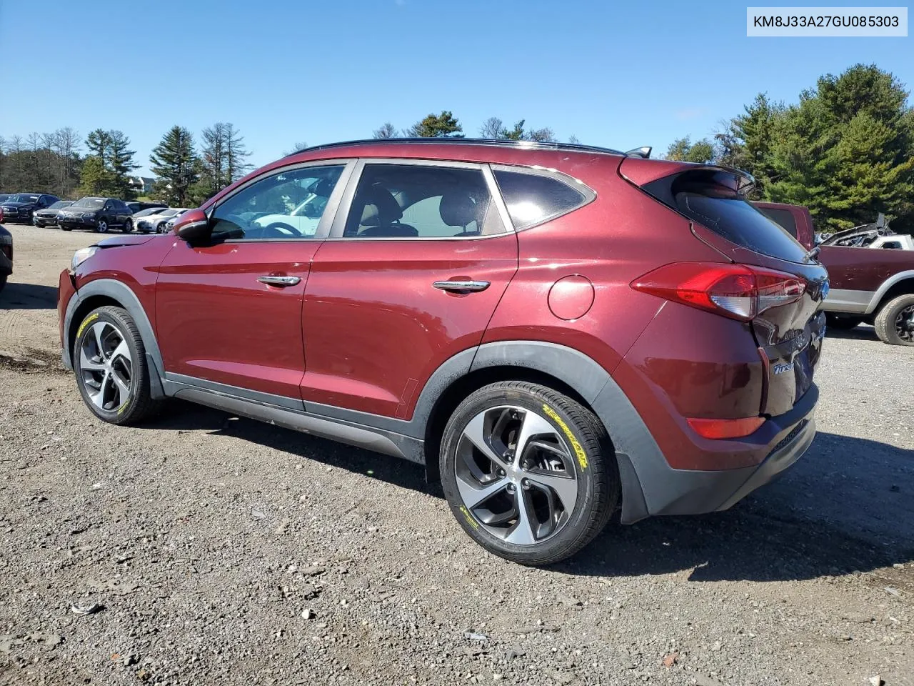 2016 Hyundai Tucson Limited VIN: KM8J33A27GU085303 Lot: 76658674