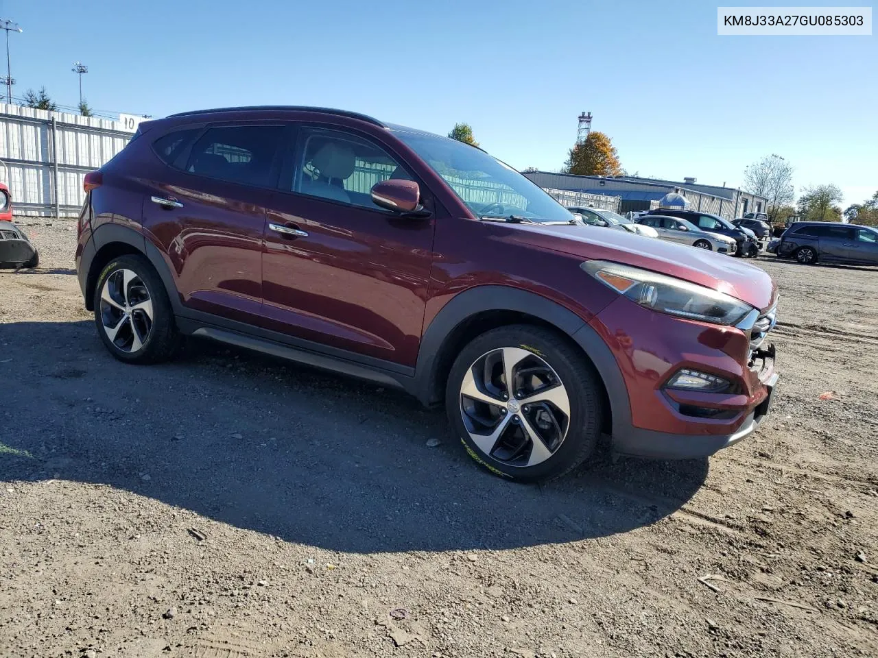 2016 Hyundai Tucson Limited VIN: KM8J33A27GU085303 Lot: 76658674