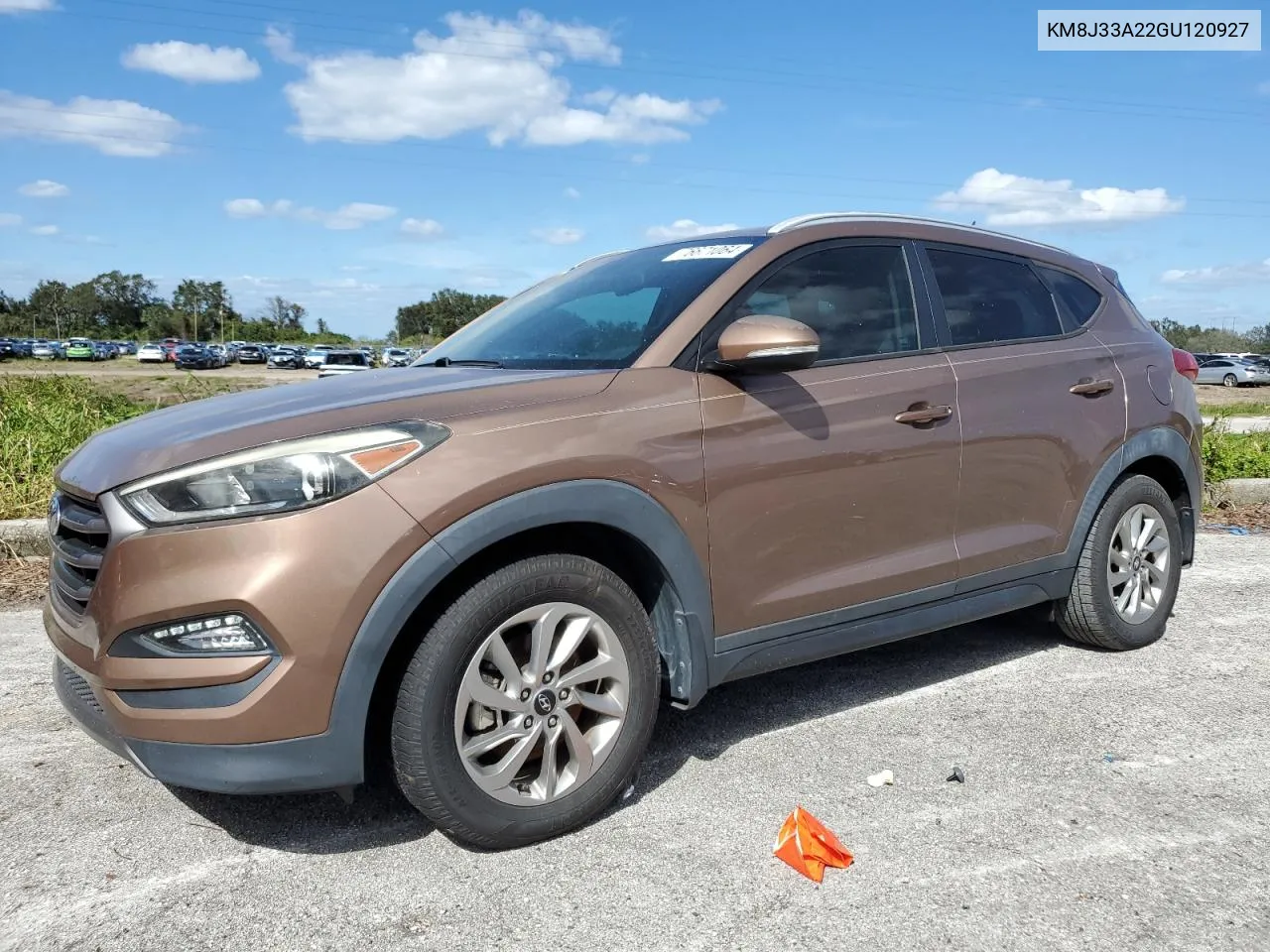 2016 Hyundai Tucson Limited VIN: KM8J33A22GU120927 Lot: 76671064