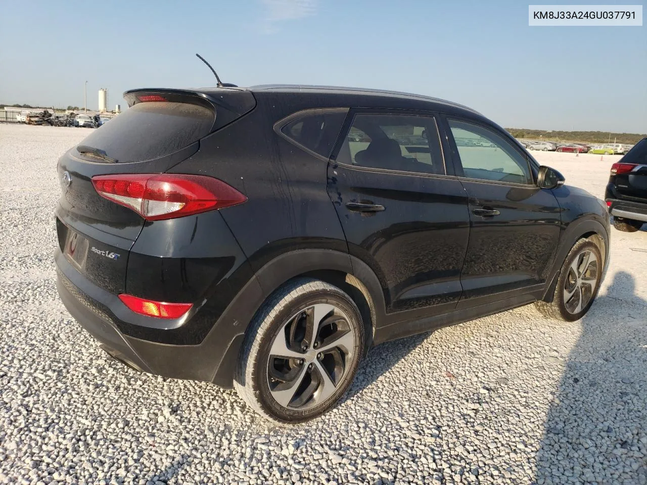 2016 Hyundai Tucson Limited VIN: KM8J33A24GU037791 Lot: 76683434