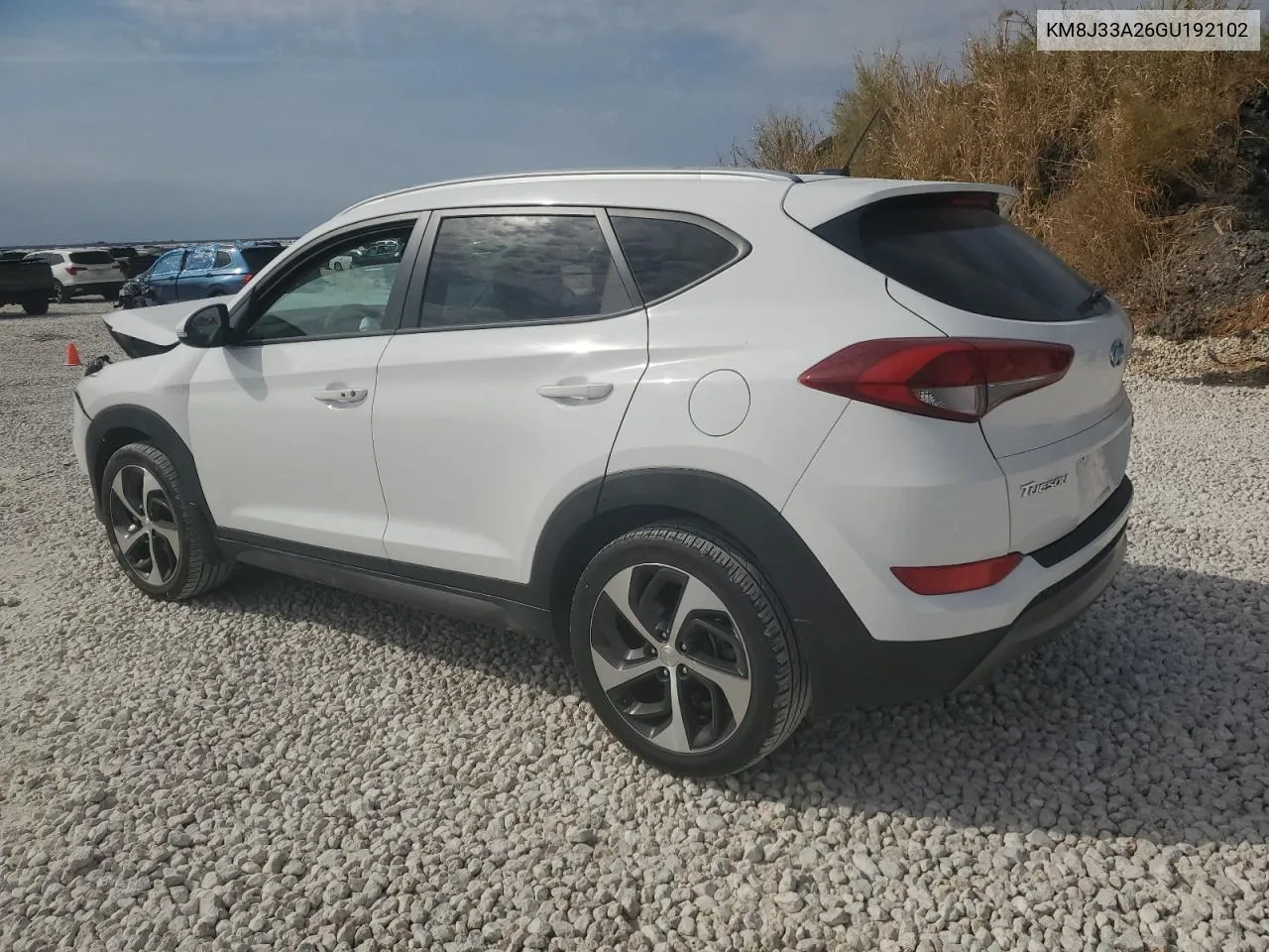 2016 Hyundai Tucson Limited VIN: KM8J33A26GU192102 Lot: 76703604