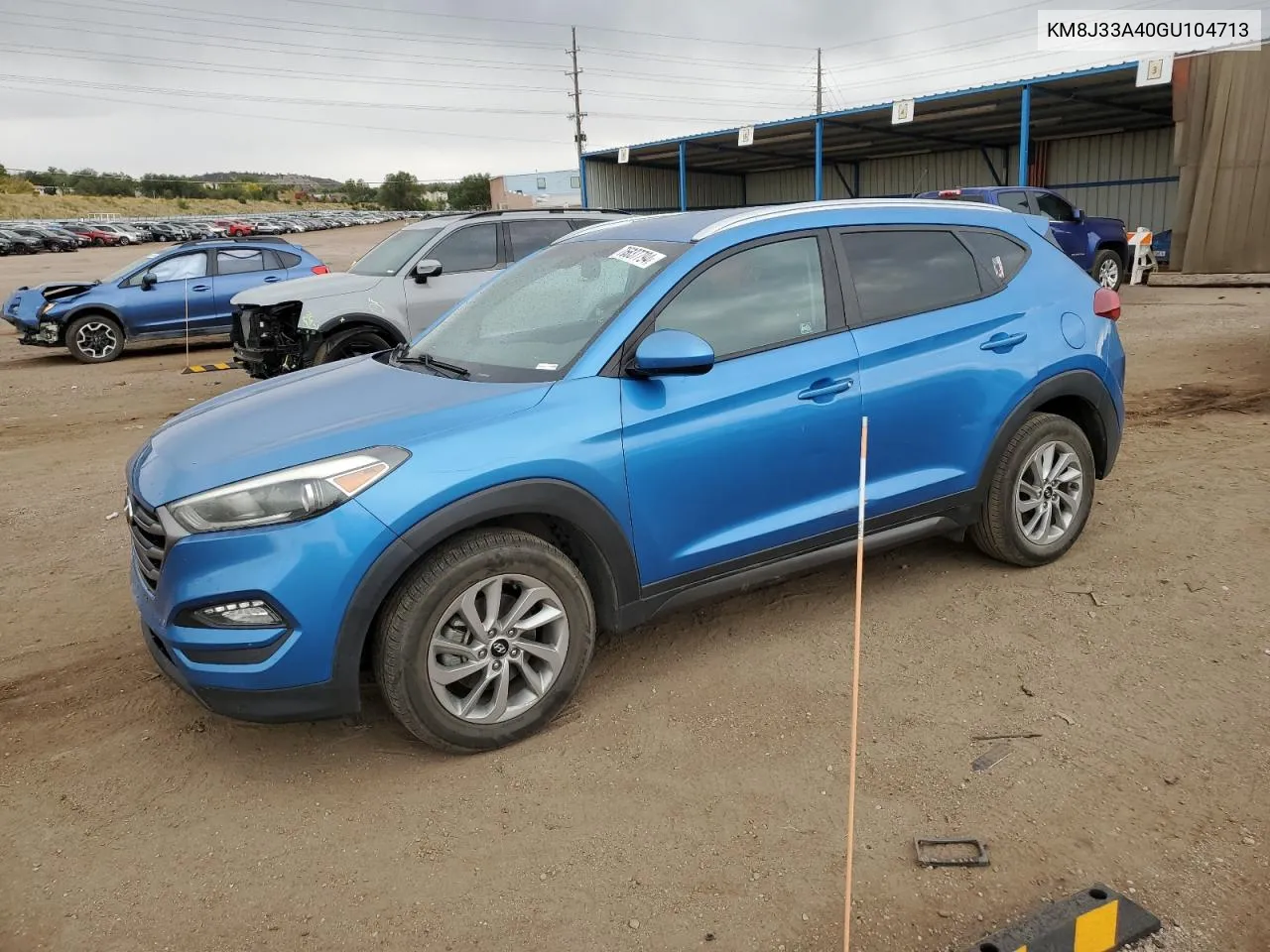 2016 Hyundai Tucson Limited VIN: KM8J33A40GU104713 Lot: 76837794