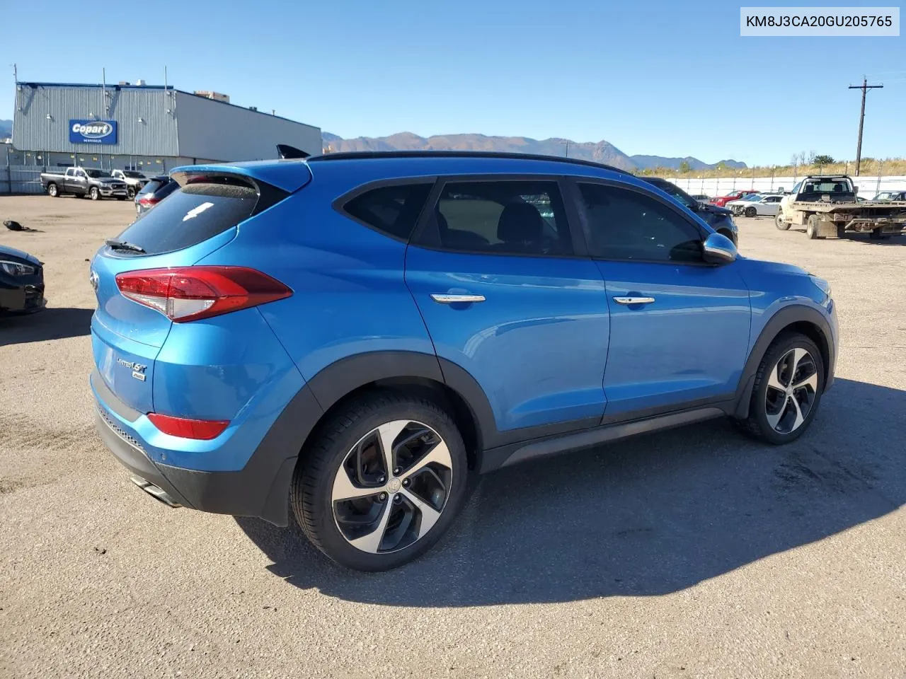 2016 Hyundai Tucson Limited VIN: KM8J3CA20GU205765 Lot: 77133324