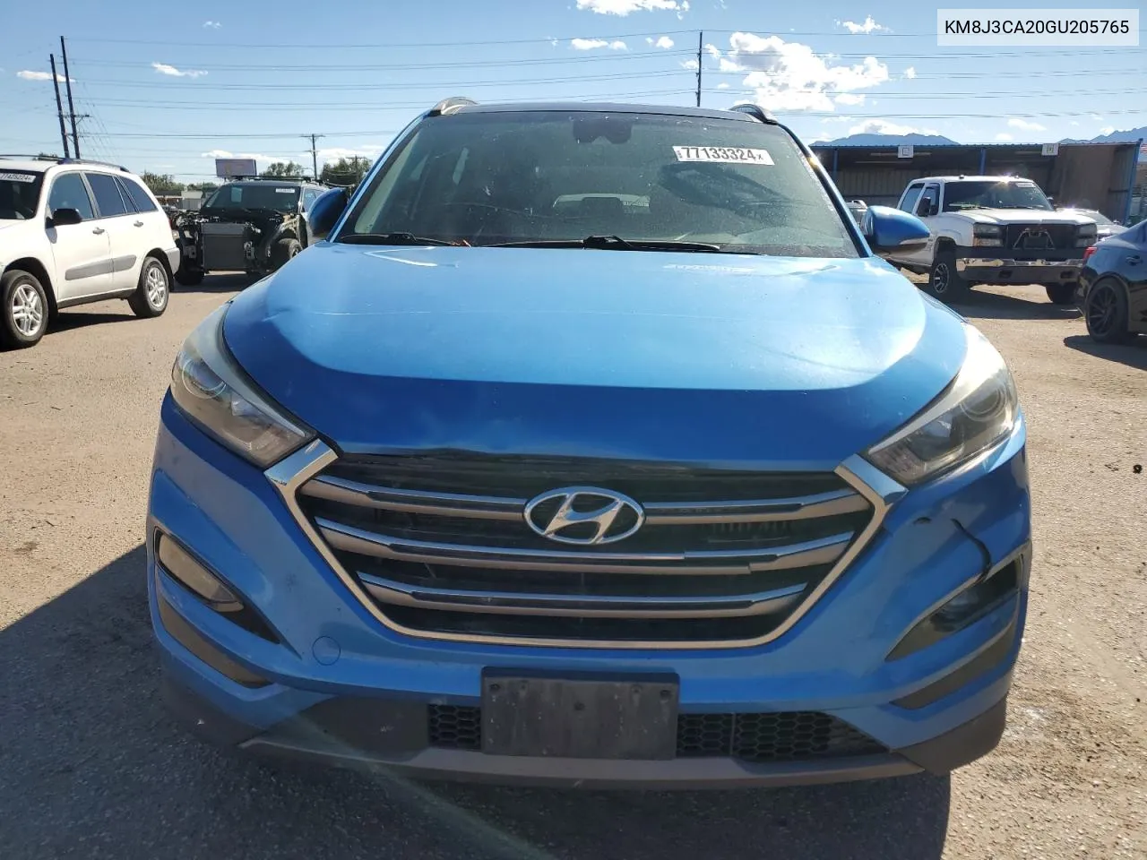 2016 Hyundai Tucson Limited VIN: KM8J3CA20GU205765 Lot: 77133324