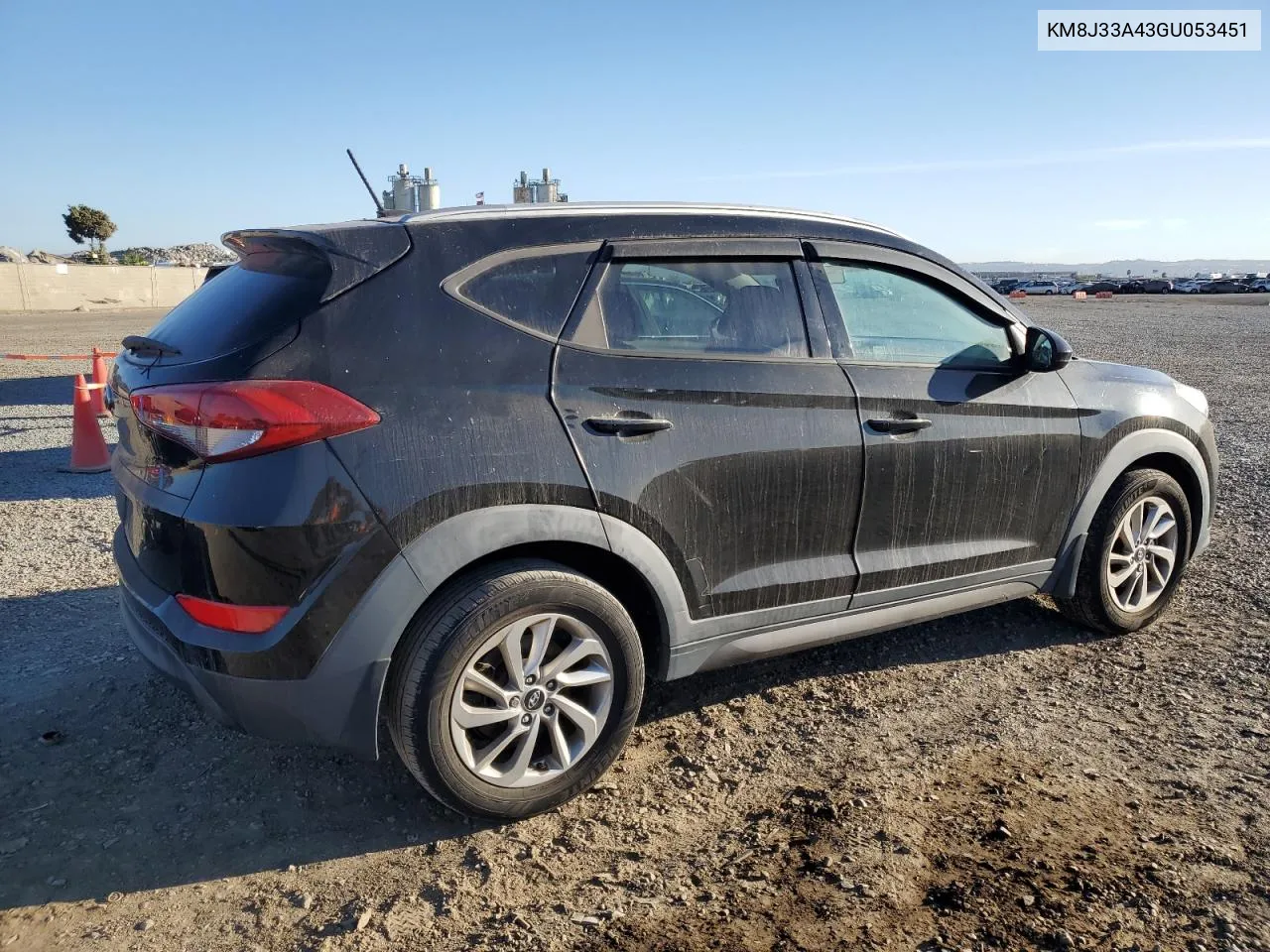 2016 Hyundai Tucson Limited VIN: KM8J33A43GU053451 Lot: 77235634