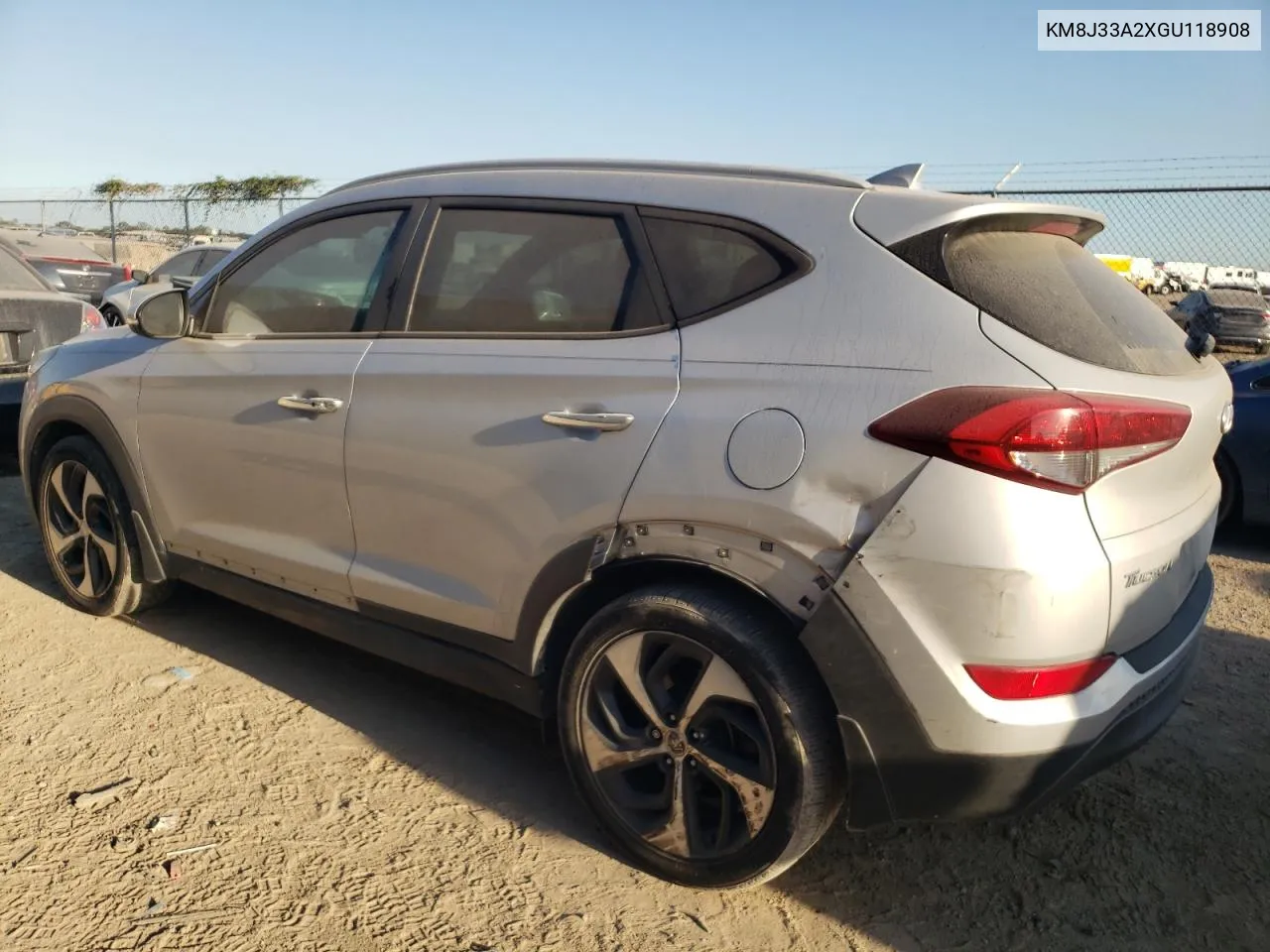 2016 Hyundai Tucson Limited VIN: KM8J33A2XGU118908 Lot: 77370494