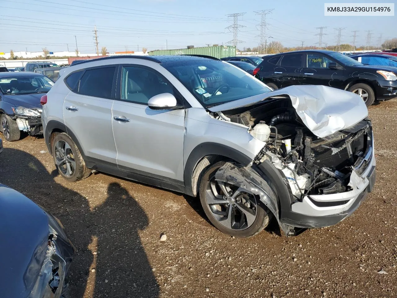 2016 Hyundai Tucson Limited VIN: KM8J33A29GU154976 Lot: 77655284