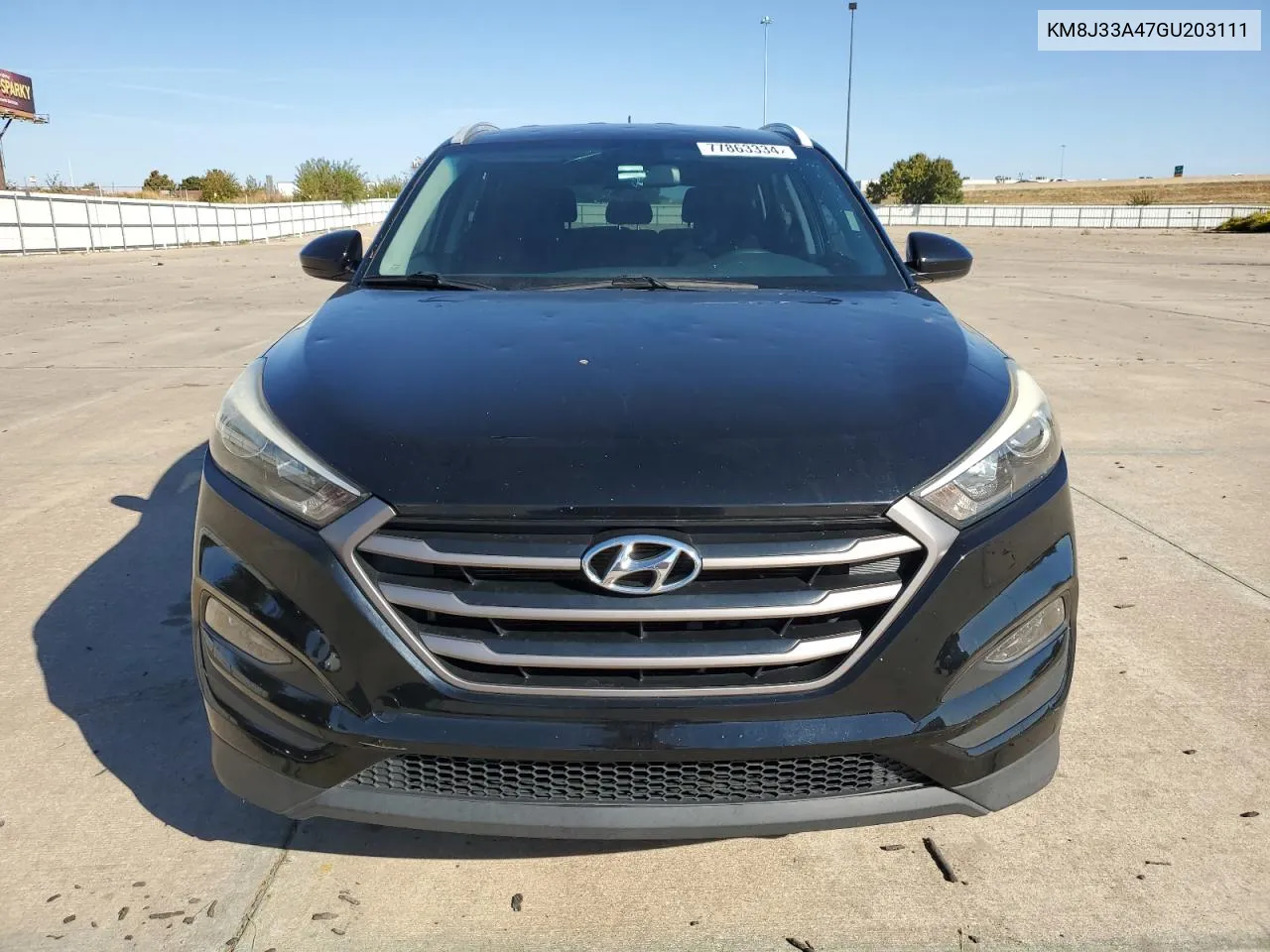 2016 Hyundai Tucson Limited VIN: KM8J33A47GU203111 Lot: 77863334