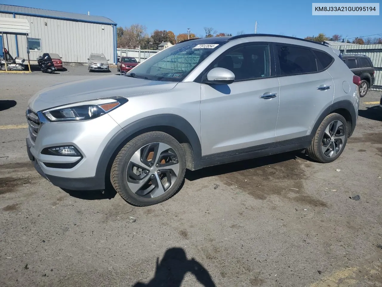 2016 Hyundai Tucson Limited VIN: KM8J33A21GU095194 Lot: 77912854