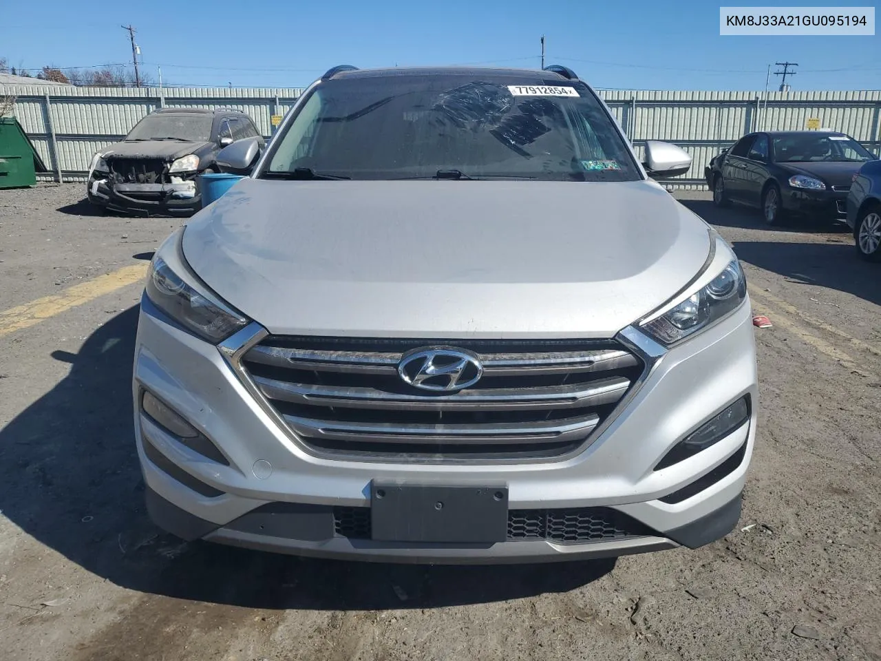 2016 Hyundai Tucson Limited VIN: KM8J33A21GU095194 Lot: 77912854