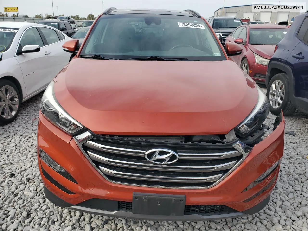 2016 Hyundai Tucson Limited VIN: KM8J33A2XGU229944 Lot: 78008094