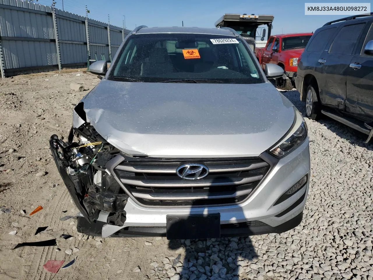 2016 Hyundai Tucson Limited VIN: KM8J33A48GU098272 Lot: 78029224