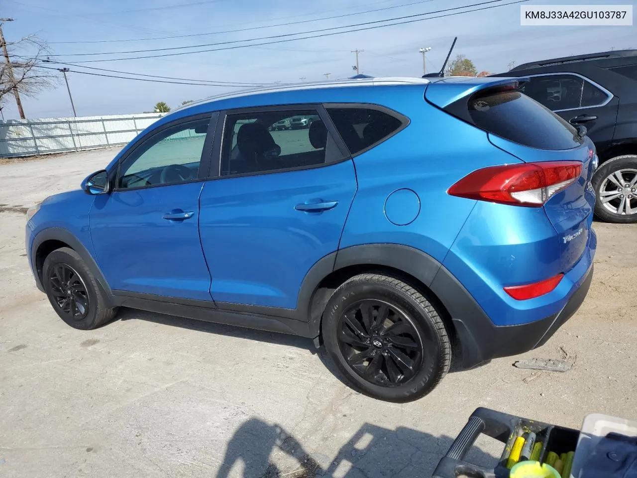 2016 Hyundai Tucson Limited VIN: KM8J33A42GU103787 Lot: 78030144