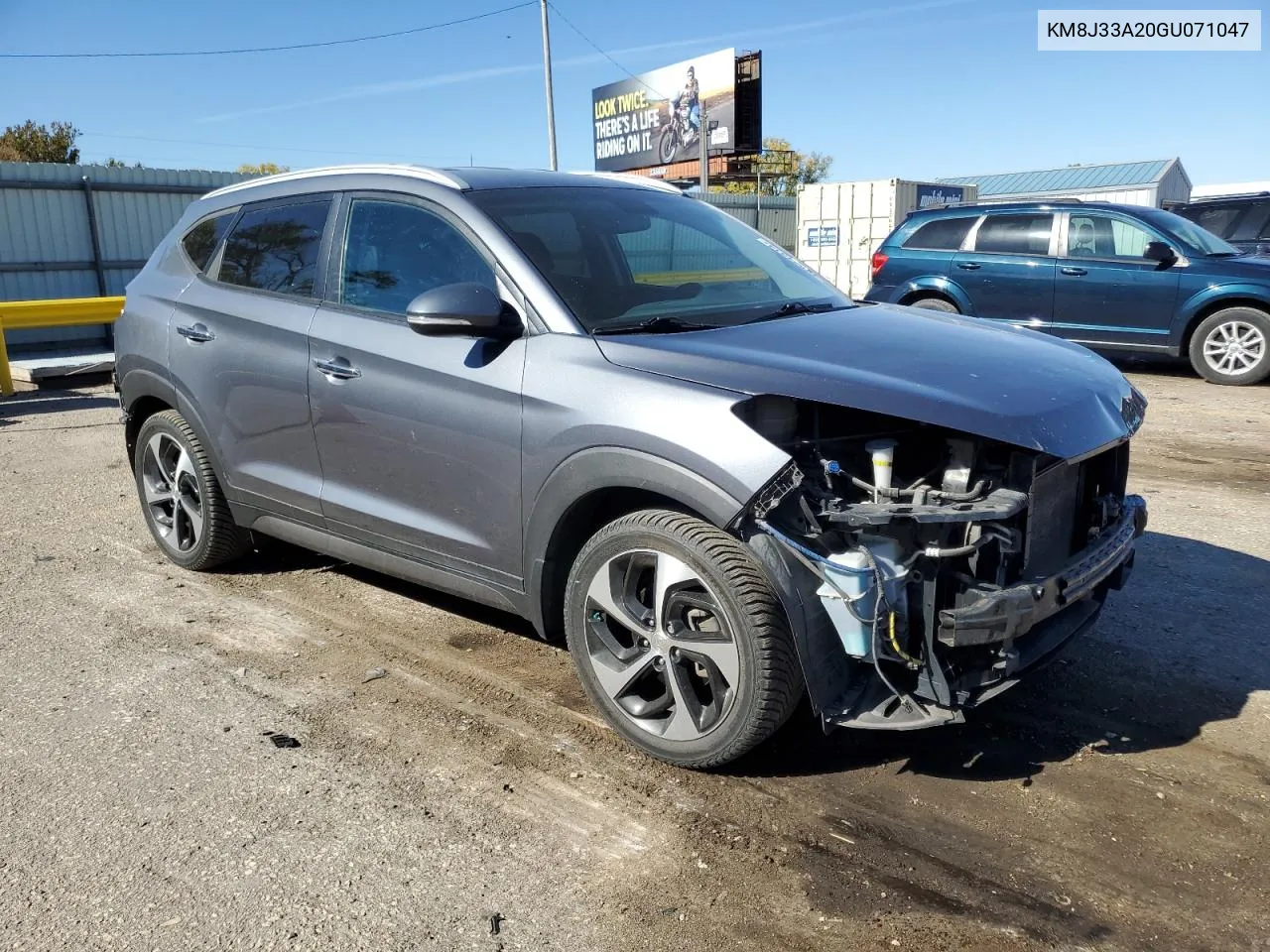 2016 Hyundai Tucson Limited VIN: KM8J33A20GU071047 Lot: 78041314