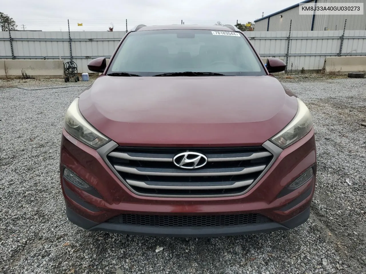 2016 Hyundai Tucson Limited VIN: KM8J33A40GU030273 Lot: 78183544