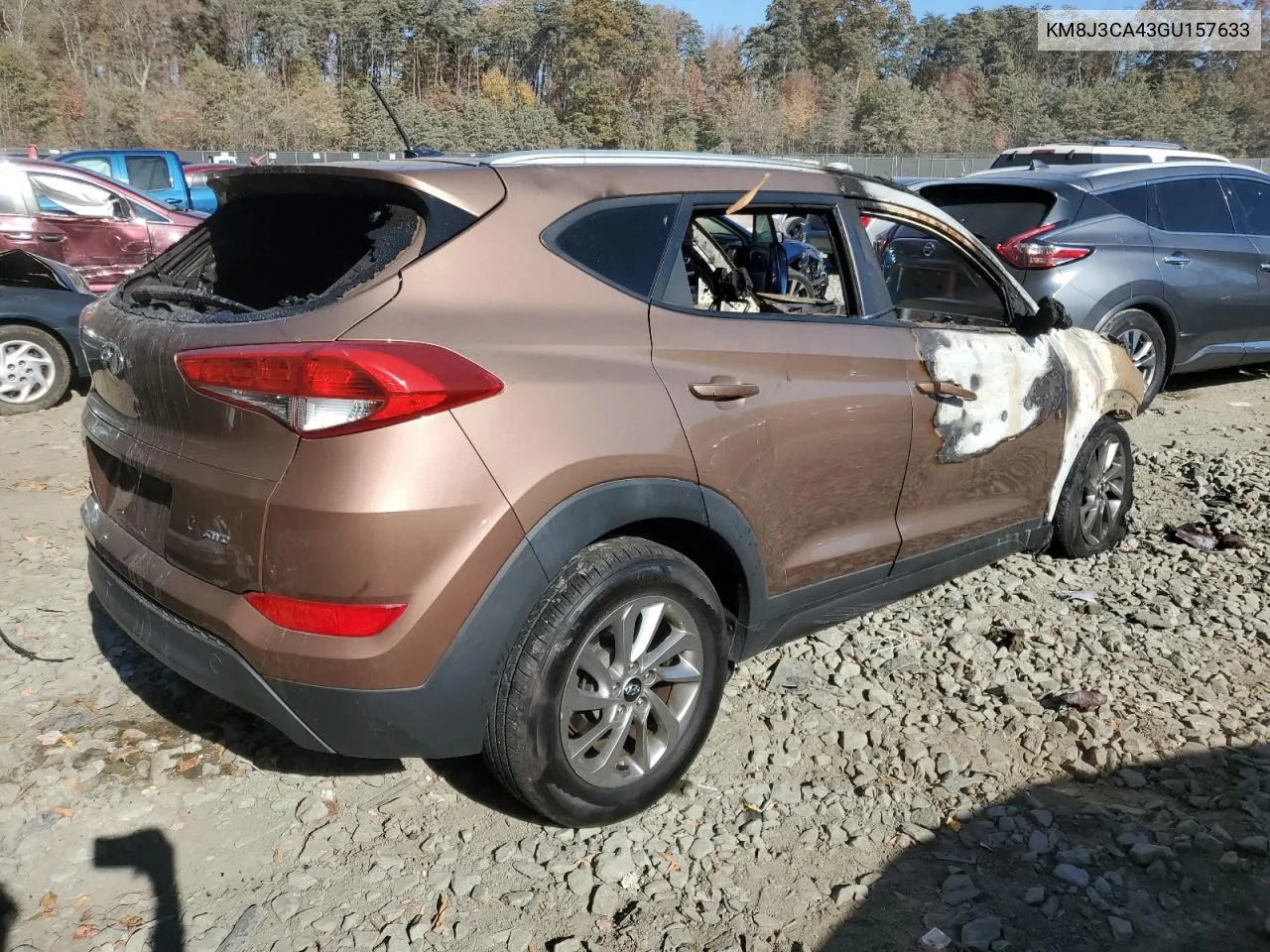 2016 Hyundai Tucson Limited VIN: KM8J3CA43GU157633 Lot: 78403344