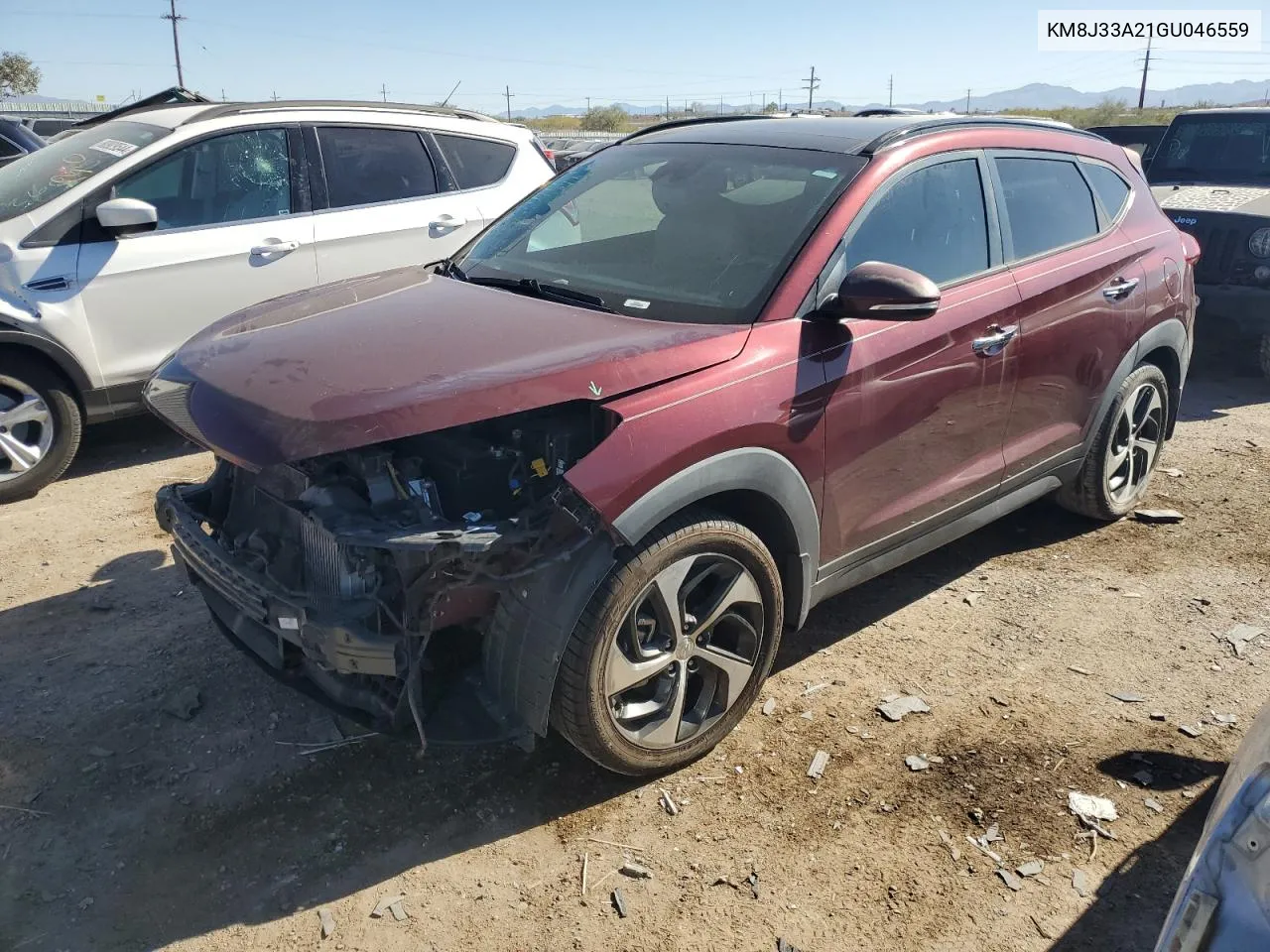 2016 Hyundai Tucson Limited VIN: KM8J33A21GU046559 Lot: 78751724