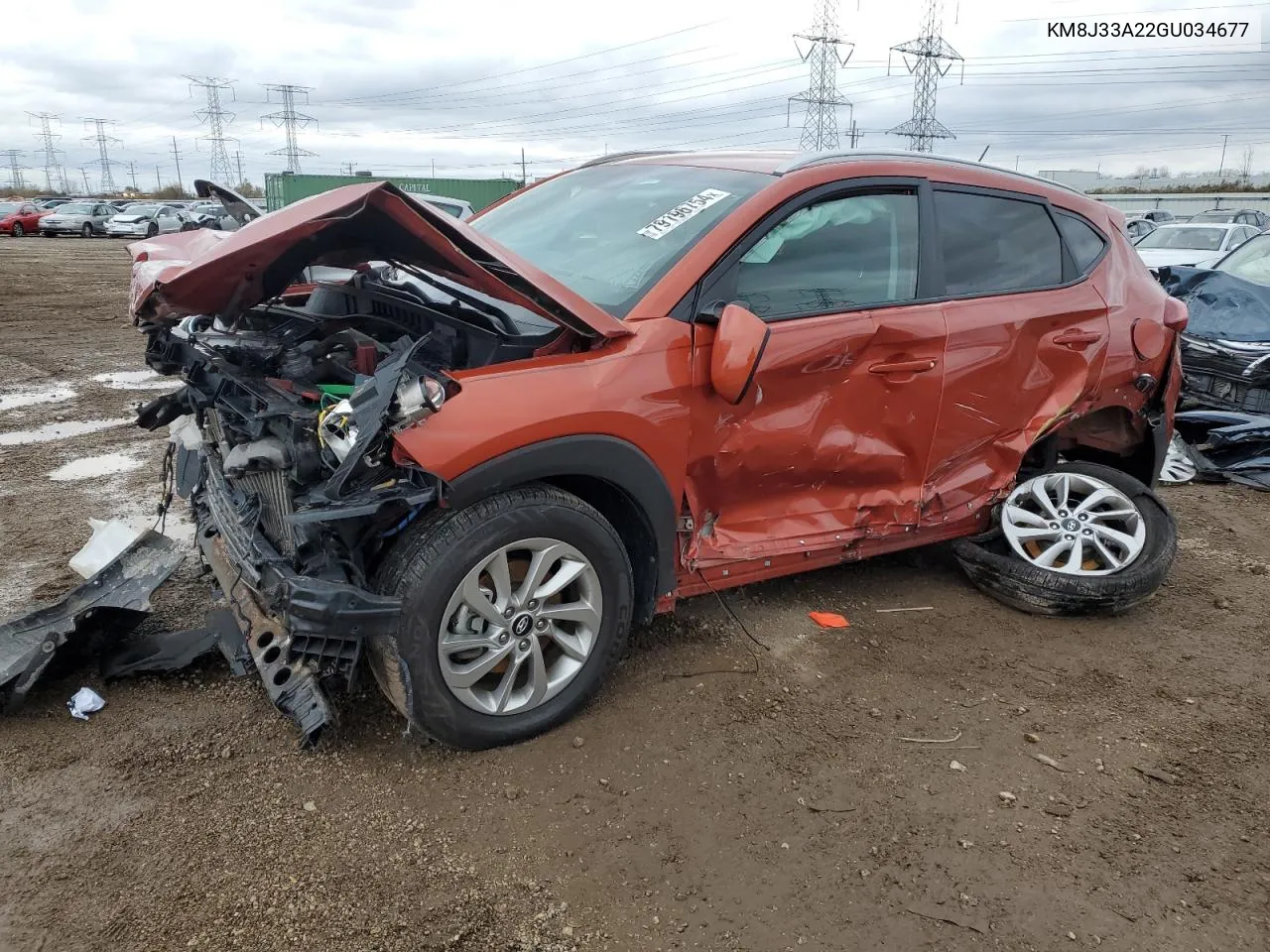 2016 Hyundai Tucson Limited VIN: KM8J33A22GU034677 Lot: 79196754