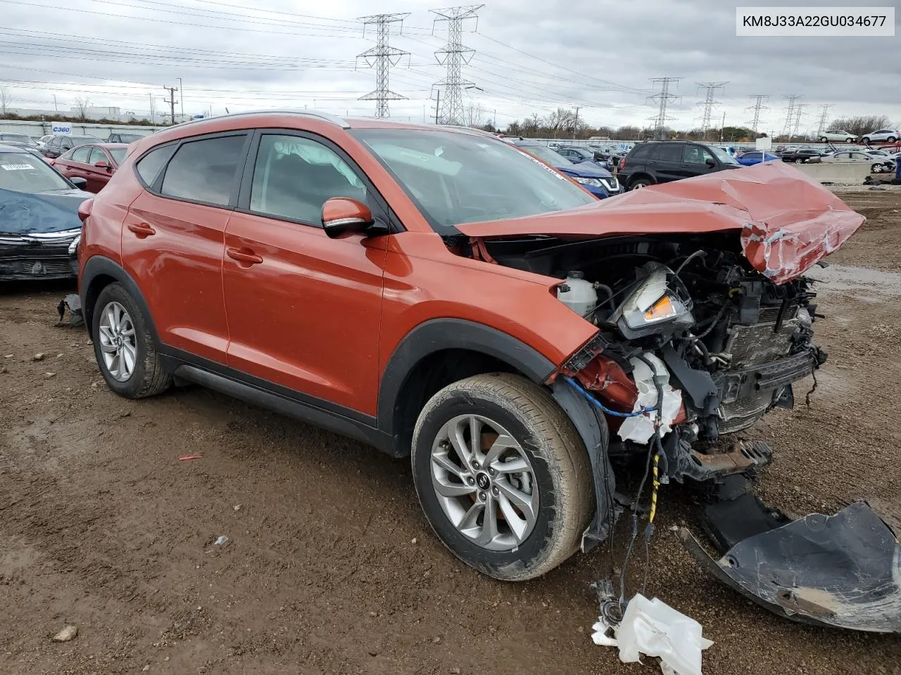 2016 Hyundai Tucson Limited VIN: KM8J33A22GU034677 Lot: 79196754