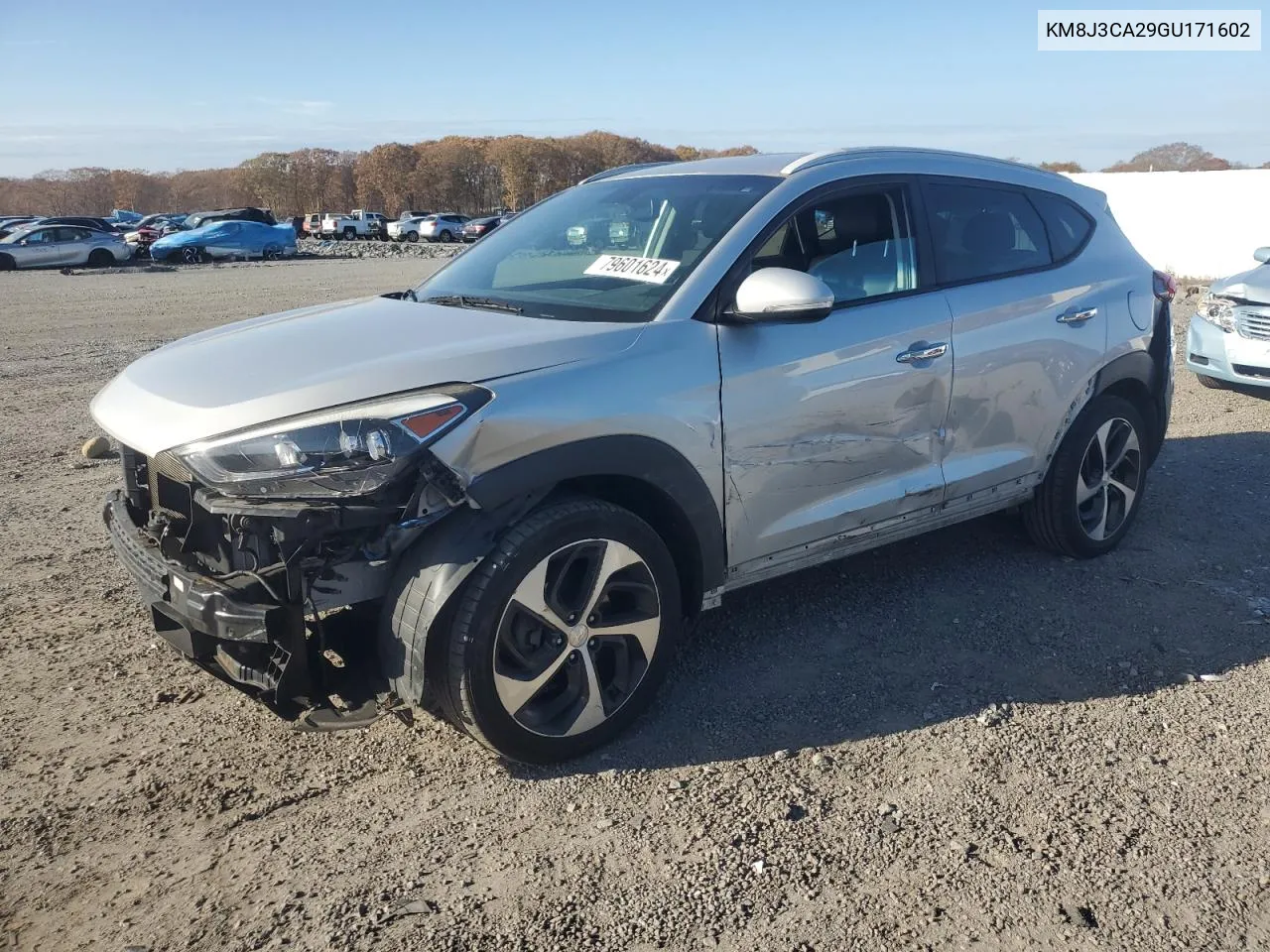 2016 Hyundai Tucson Limited VIN: KM8J3CA29GU171602 Lot: 79601624