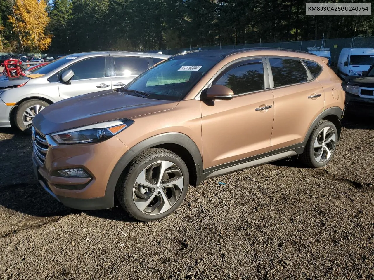 2016 Hyundai Tucson Limited VIN: KM8J3CA25GU240754 Lot: 79718394