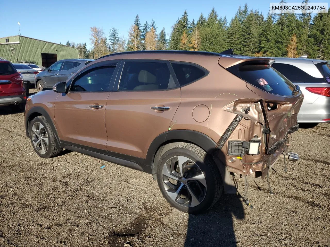 2016 Hyundai Tucson Limited VIN: KM8J3CA25GU240754 Lot: 79718394