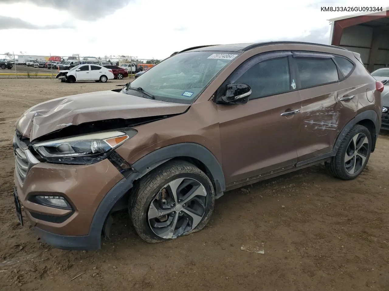 2016 Hyundai Tucson Limited VIN: KM8J33A26GU093344 Lot: 79724864