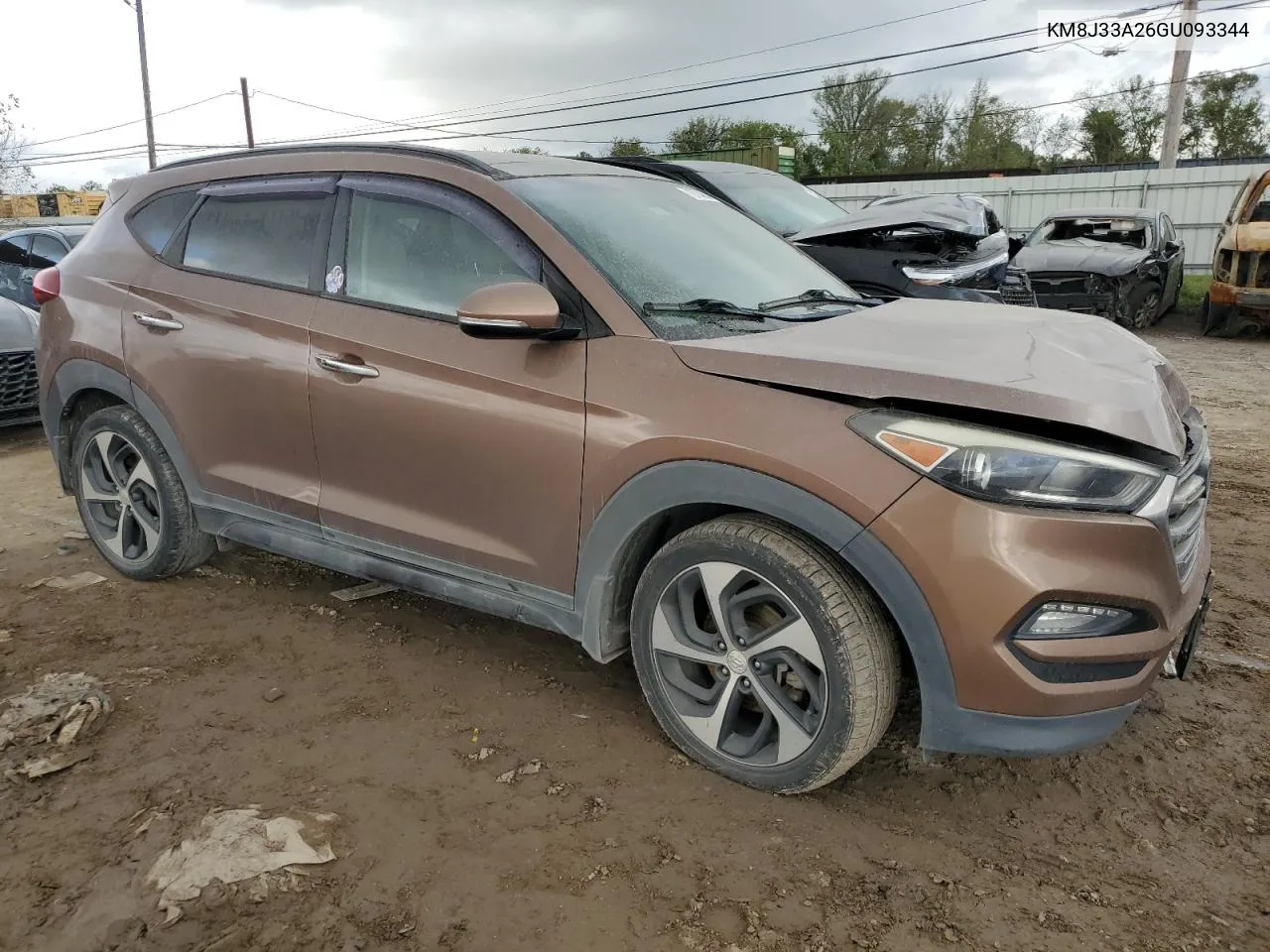 2016 Hyundai Tucson Limited VIN: KM8J33A26GU093344 Lot: 79724864