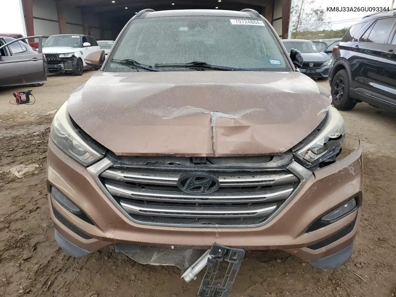 2016 Hyundai Tucson Limited VIN: KM8J33A26GU093344 Lot: 79724864