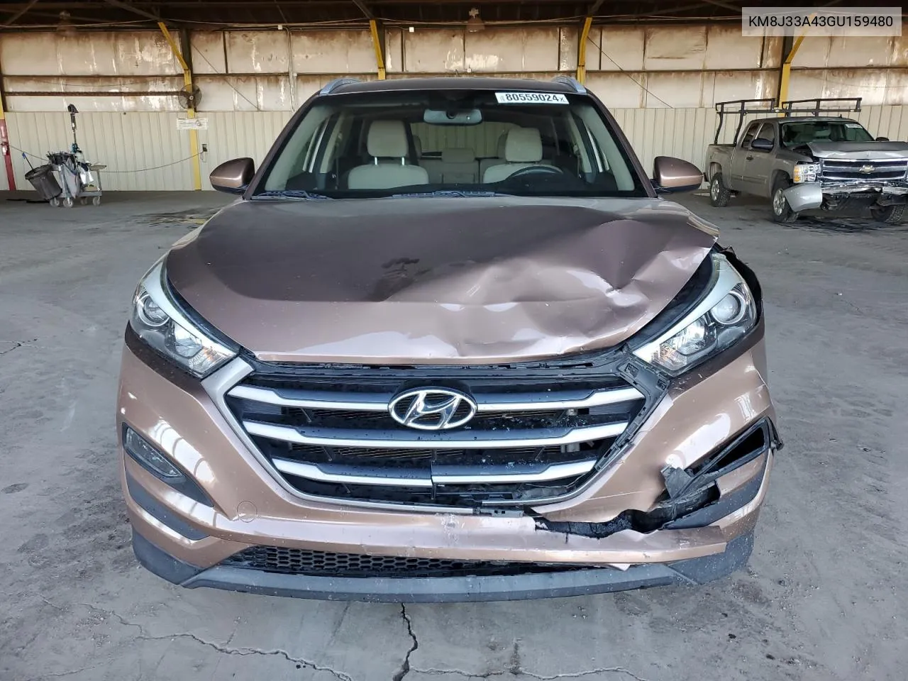 2016 Hyundai Tucson Limited VIN: KM8J33A43GU159480 Lot: 80559024