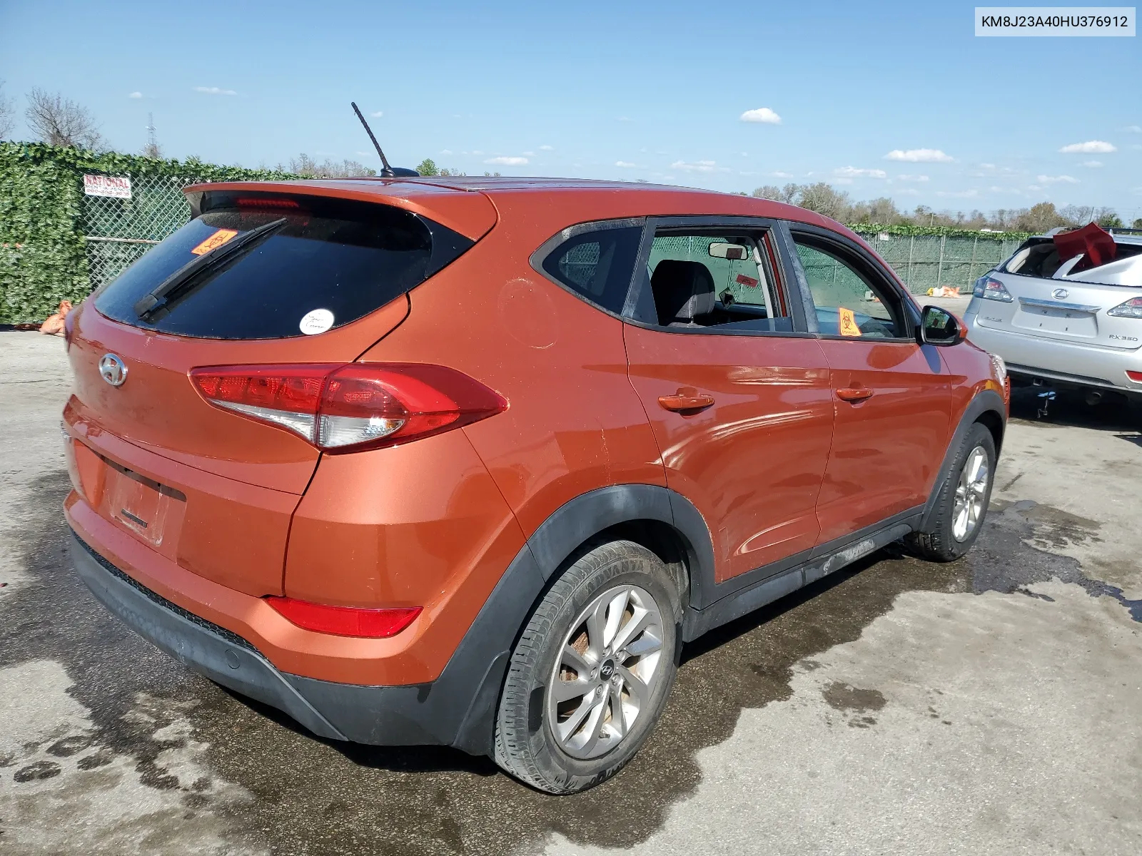 2017 Hyundai Tucson Se VIN: KM8J23A40HU376912 Lot: 43993704