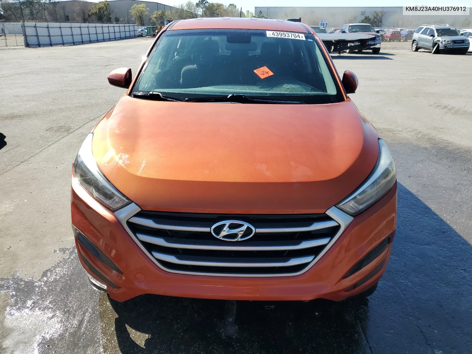 2017 Hyundai Tucson Se VIN: KM8J23A40HU376912 Lot: 43993704