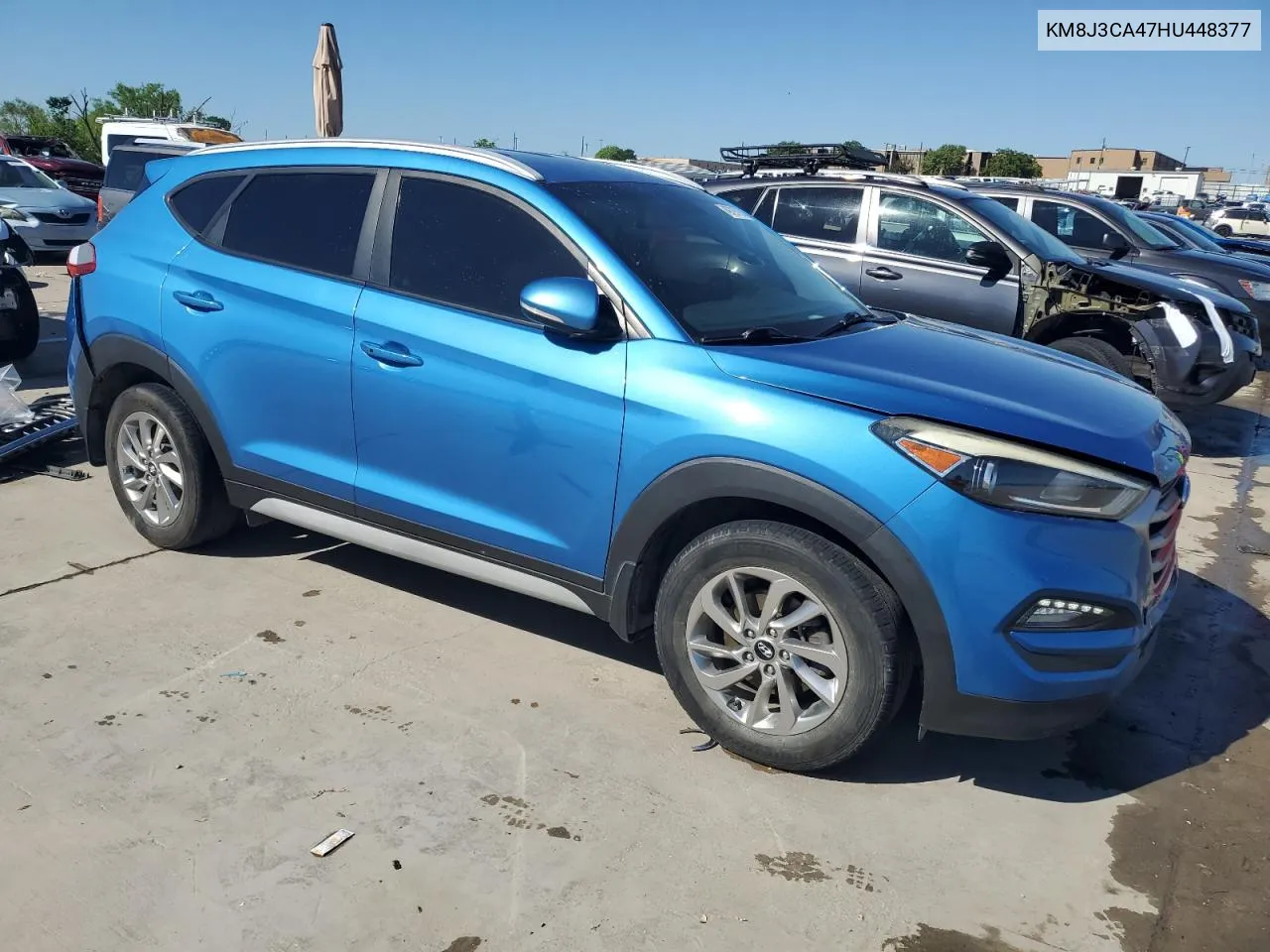 2017 Hyundai Tucson Limited VIN: KM8J3CA47HU448377 Lot: 49797924