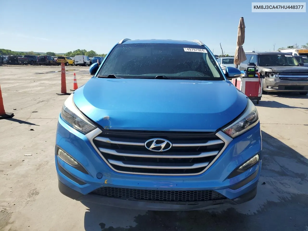 2017 Hyundai Tucson Limited VIN: KM8J3CA47HU448377 Lot: 49797924